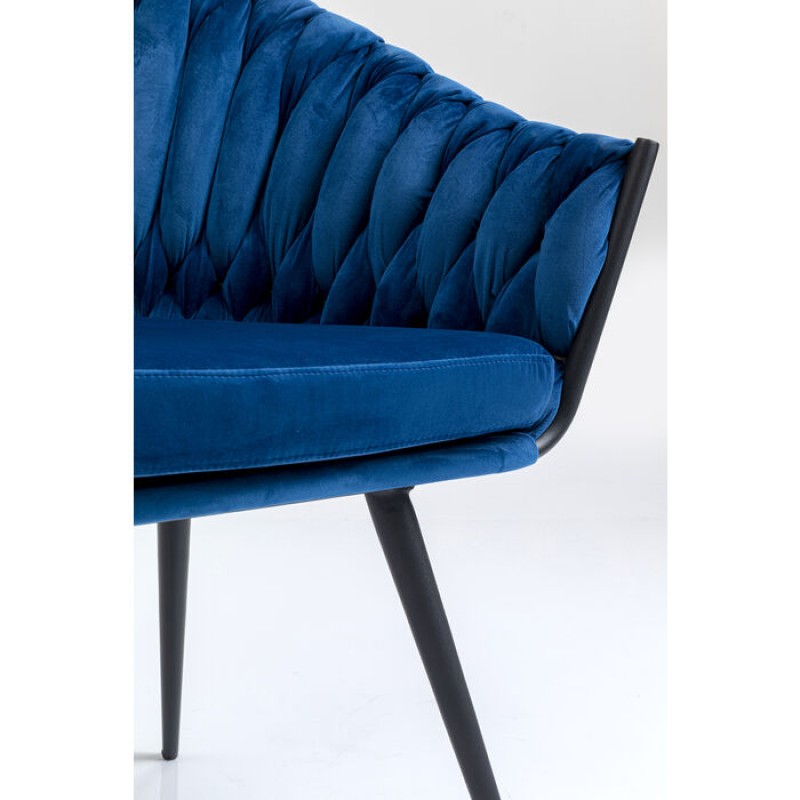 Chair with Armrest Knot Blue